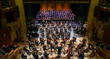 Image of the City of Derry International Choir Festival Chorus and the Ulster Orchestra at the Opening Gala