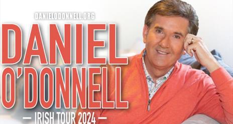 Promotional poster for Daniel O'Donnell's 2024 Irish Tour.