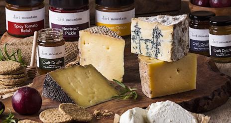 A sample of Dart Mountain's cheese range