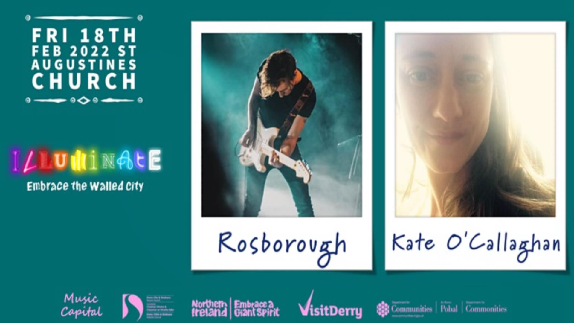 Promotional image for the 'Glenn Rosborough & Kate O'Callaghan' event.