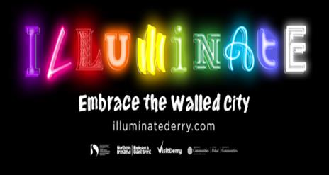 Logo for the 'Illuminate' event within the Walled City.