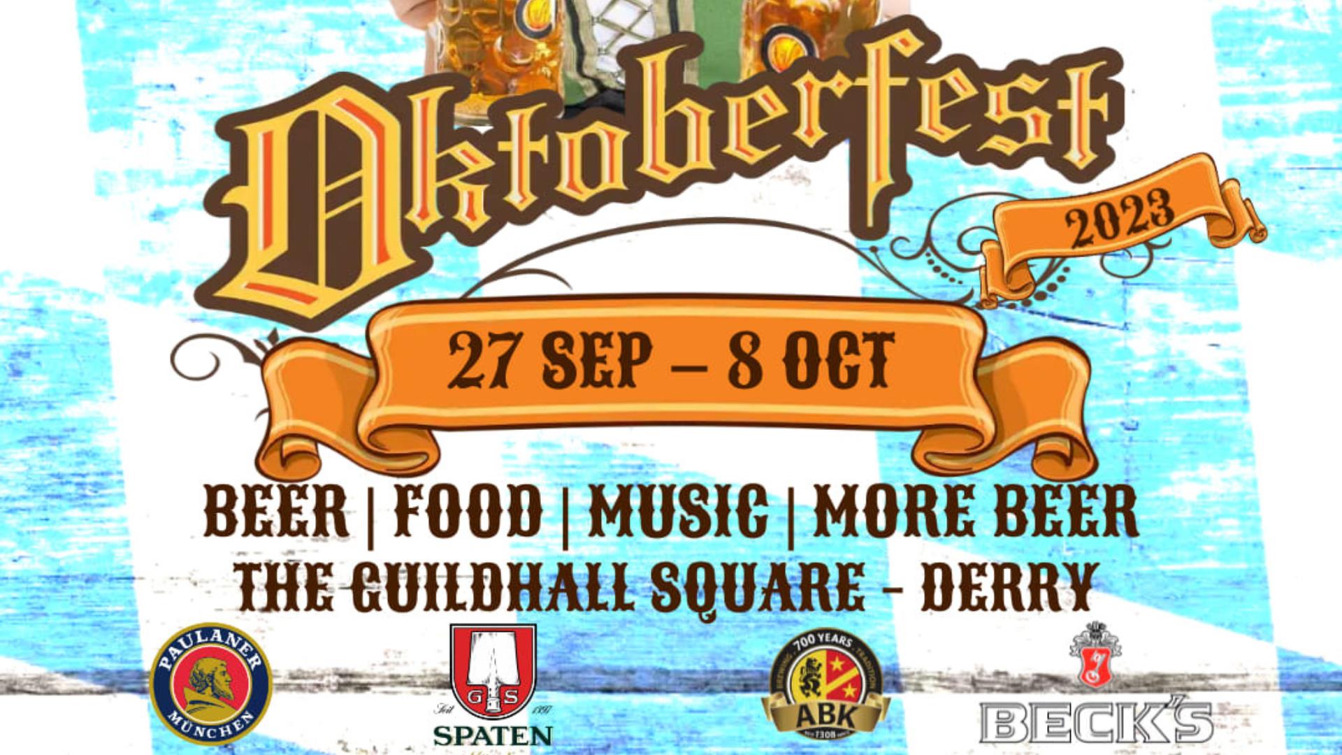 Logo for the upcoming 'Derry Oktoberfest' event.