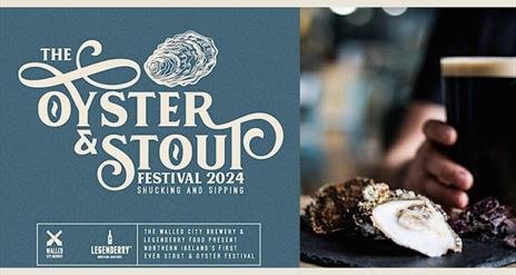 Promotional banner for the Oyster and Stout Festival 2024
