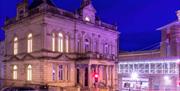 St Columb's Hall at night in Derry-Londonderry
