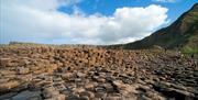 The basalt stones at Giant's Causeway