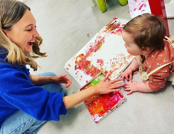 Void Tots messy play with Sinead Crumlish