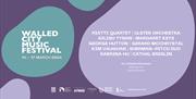 Promotional image for the Walled City Music Festival, listing out the featured acts.