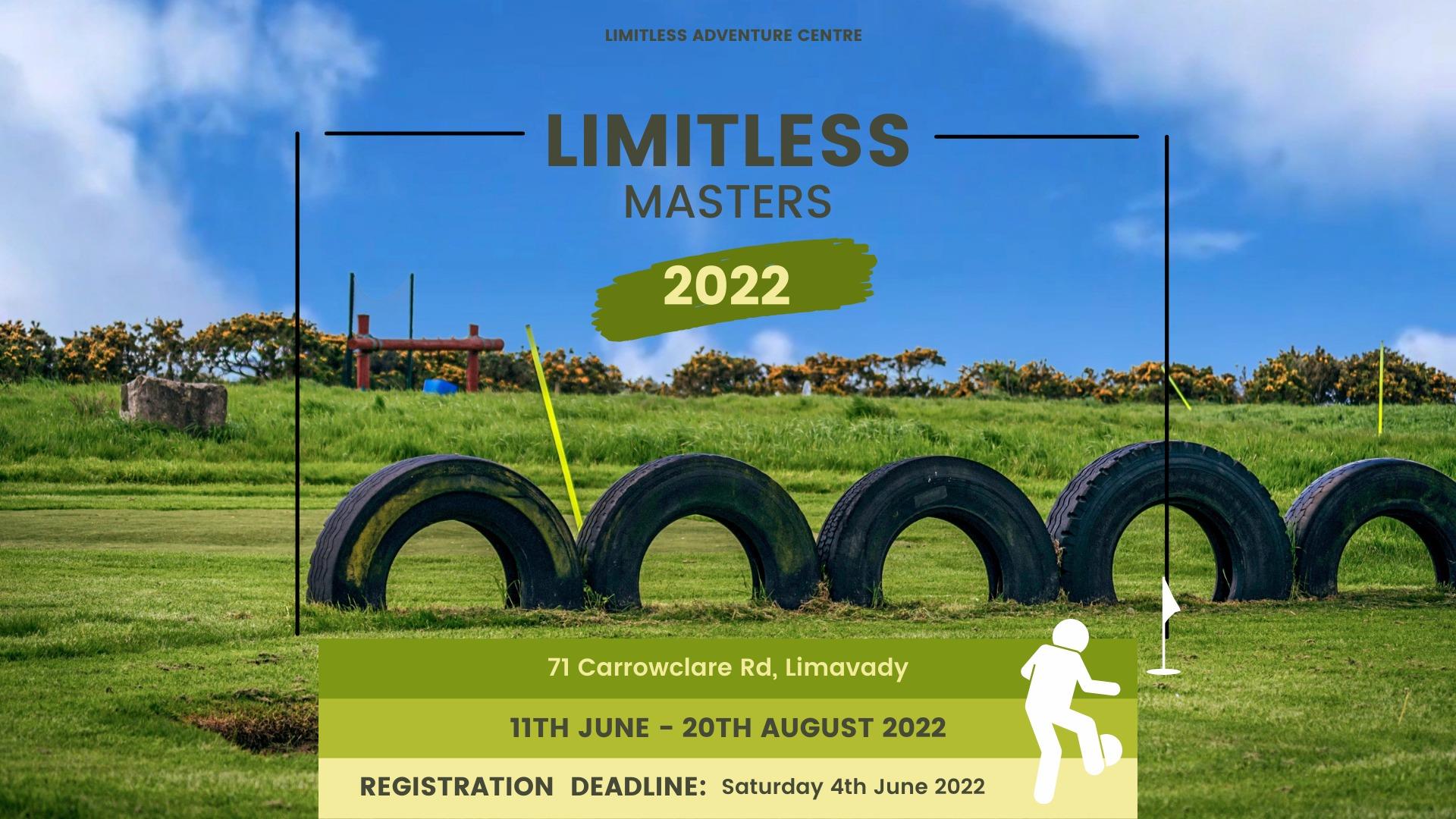 Limitless Masters Football Golf Tournament Banner