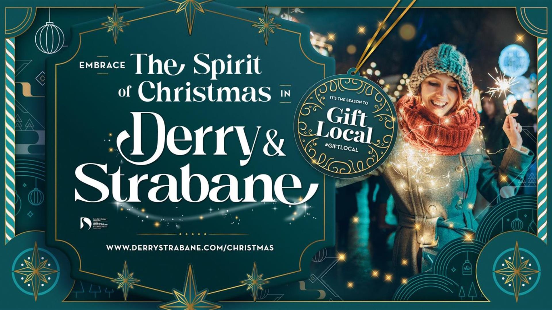 Promotional image for Christmas events in Derry & Strabane.