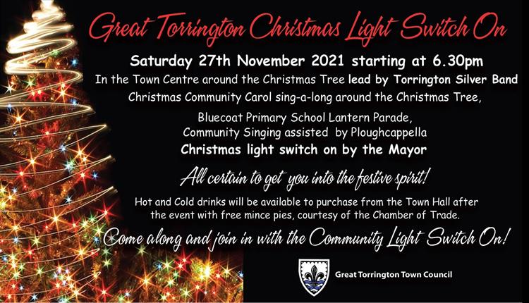 Torrington Christmas Tree 2022 Great Torrington Christmas Light Switch On - Great Torrington - Visit Devon