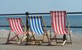 Deckchairs at Sidmouth seafront