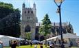 Exeter Craft Festival with Cathedral in the background