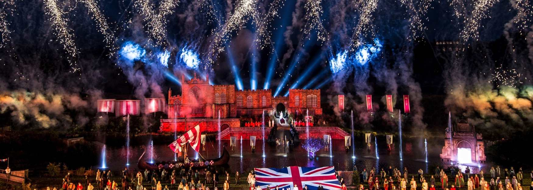 The fireworks at Kynren