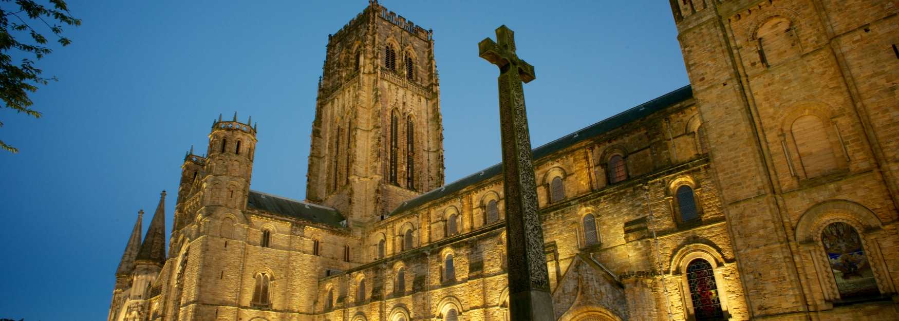 Durham Cathedral at dusk