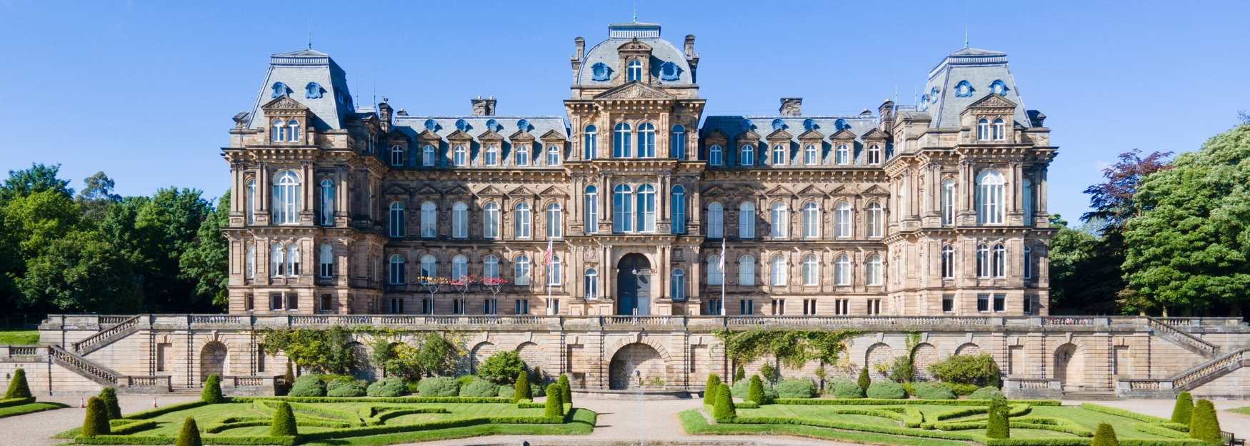 The exterior of The Bowes Museum
