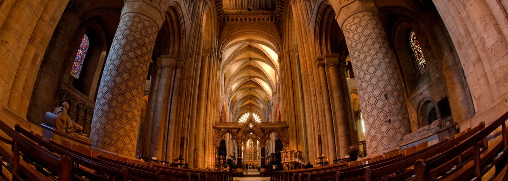 The nave at Durham Cathedral