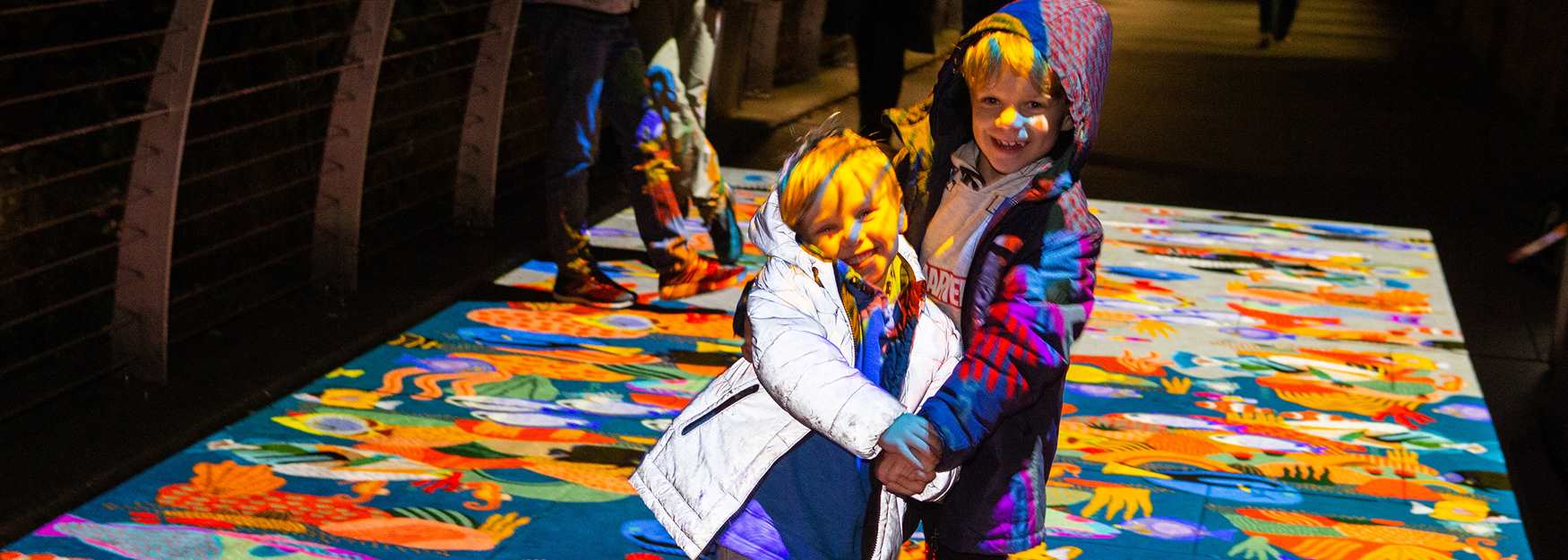 Kids playing at Lumiere Durham