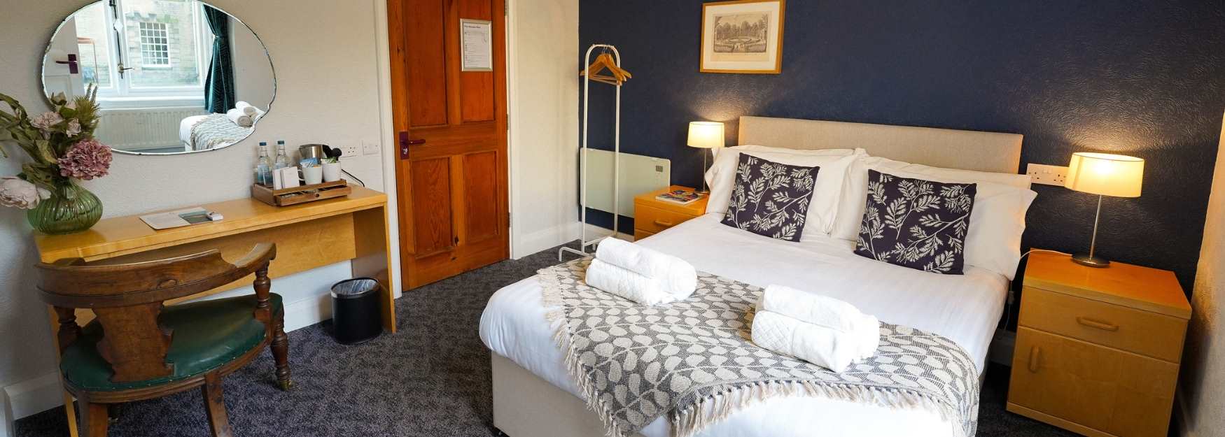 A double bedroom at Ushaw