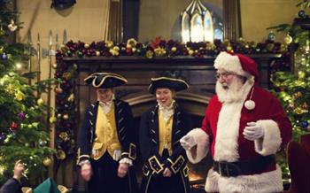 Santa and elves at Raby Castle