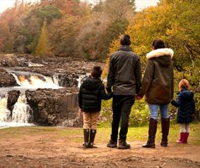 A family stood at Low Force