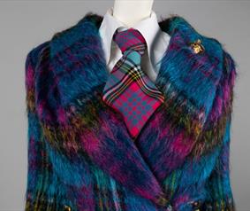 A blazer and tie part of the Vivienne Westwood exhibition