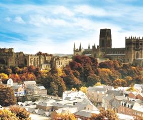 Autumn skyline of Durham City