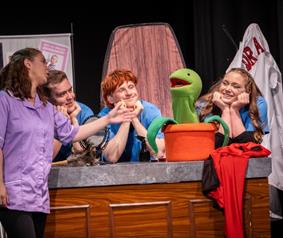 A play at Durham Fringe Festival includes four people and a puppet