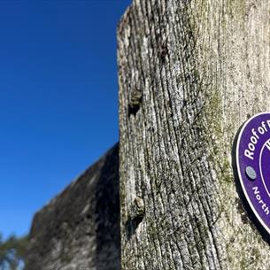 Roof of England Walk waymark