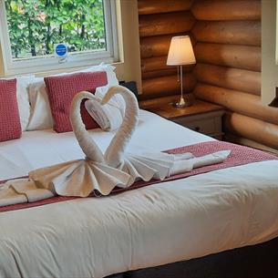 Double bedroom at Housesteads Lodge