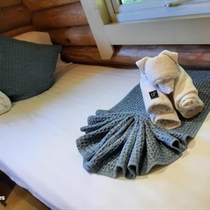 Single bed at St Ebba Lodge