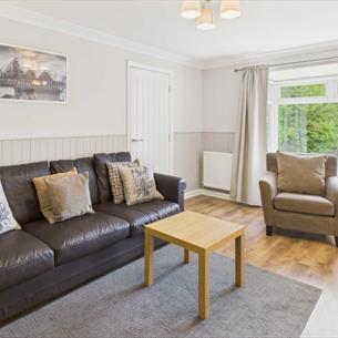 Living area at The Fairways