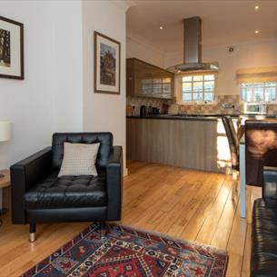 Living/Kitchen area at The Skylark Four