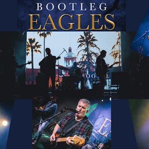 montage of photos of musicians in Bootleg Eagles