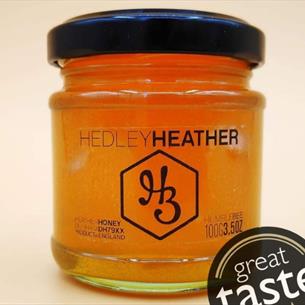 A jar of Hedley Heather Honey