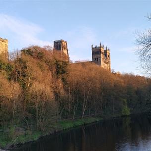 Durham river with views of Durham Cathedral