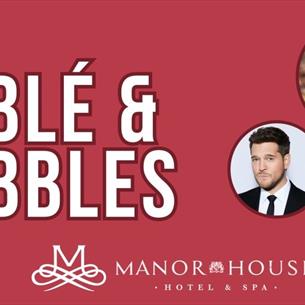 Buble and Bubbles poster with image of Michael Buble and tribute act Alex Hall