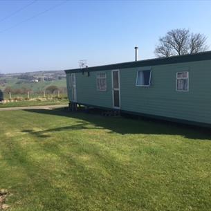 Exterior of the caravan