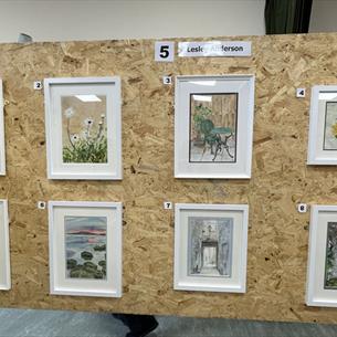 Artwork on display