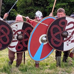 4 Roman Germanic mercenaries in battle