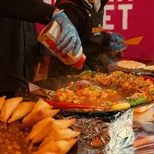 Cookery demonstration of Indian food