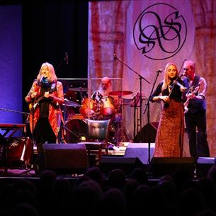 Steeleye Span performing on stage.