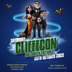 Spooky family with bats - Cliffecon Halloween Edition