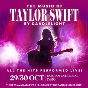 Taylor Swift performing on stage at a concert