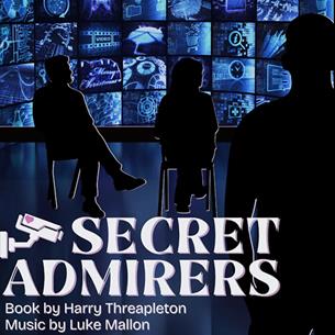 Silhouette of three people, and title reads, 'Secret Admirers'