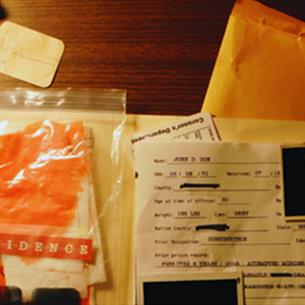 Murder mystery evidence/documentation.