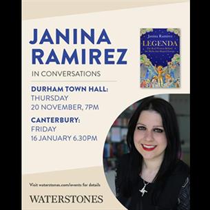 Janina Ramirez In Conversation at Durham Town Hall, Thursday 20th November, 7pm.