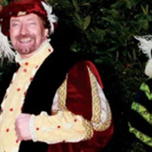 Two men in Elizabethan attire