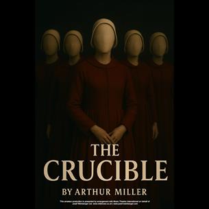 'The Crucible' by Arthur Miller. Posters shows five faceless Puritan women.