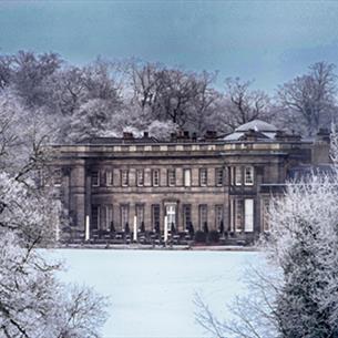 Wynyard Hall on a snowy day.
