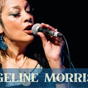 Singer with a microphone on a stage.
